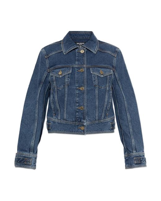 Balmain Denim Jacket in het Blue