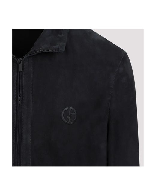 Jackets > leather jackets Giorgio Armani pour homme en coloris Black