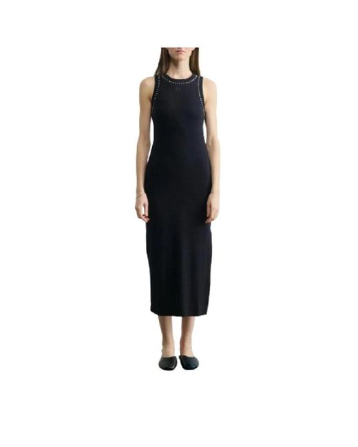DKNY Black Midi Dresses