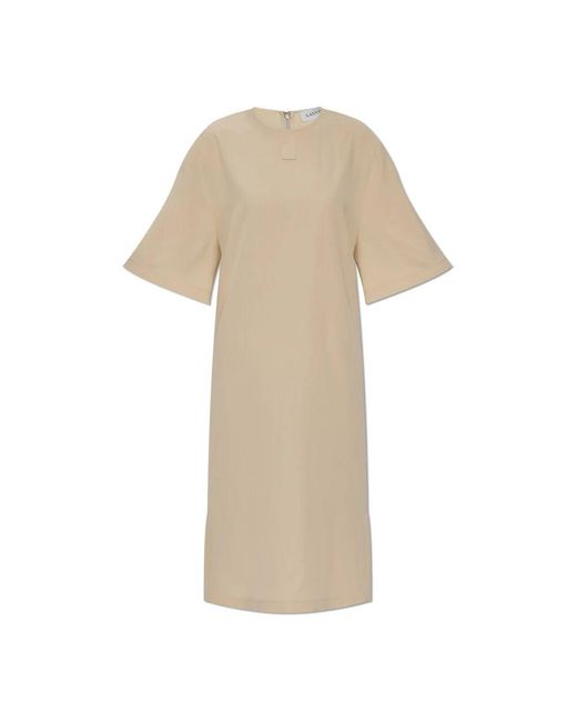 Lanvin Natural Locker sitzendes kleid