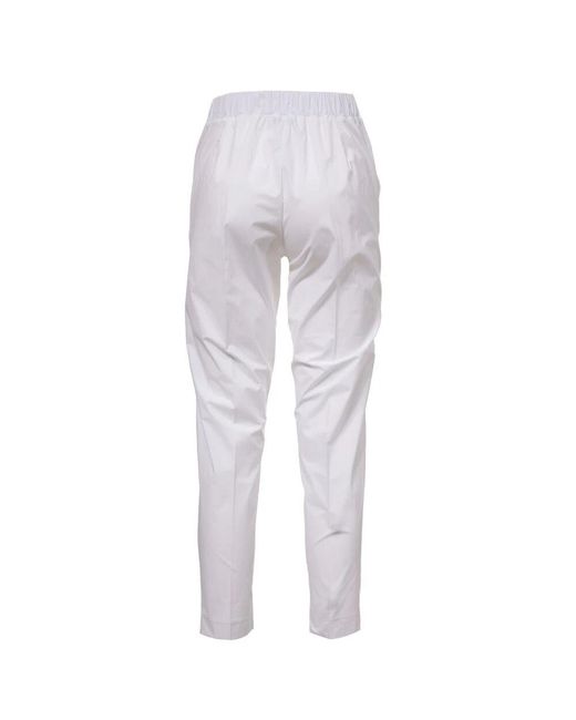 Slim-Fit Trousers Le Tricot Perugia de color Gray