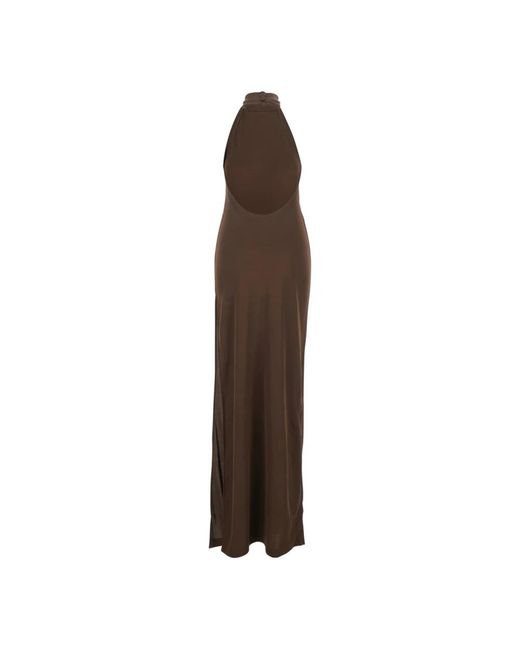 ANDAMANE Kleedjes ,Bruin ,Cleo Long Dress in het Brown