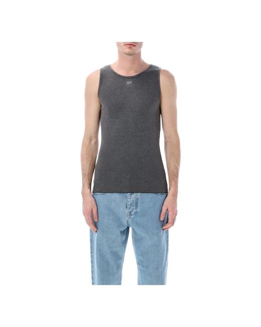 ERL Blue Sleeveless Tops for men