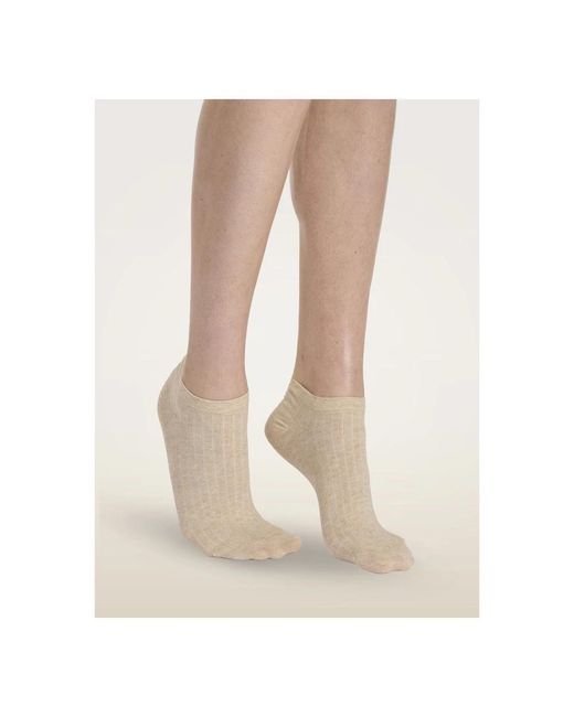 Socks Wolford de color Natural