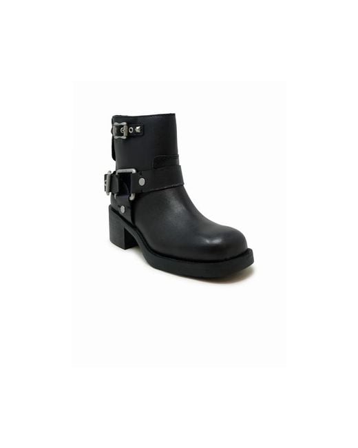 Ash Black Ankle Boots
