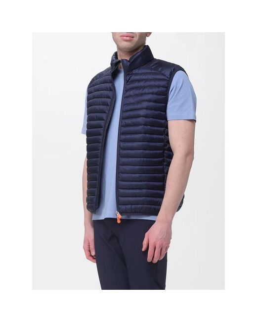 Save The Duck Blue Waistcoats for men