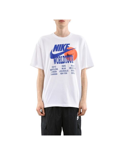 witte nike t shirt heren