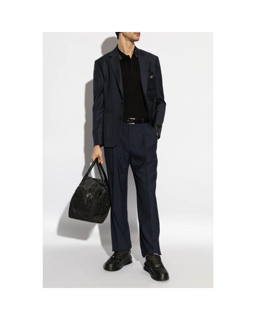 Versace Tops ,Zwart ,Katoen Katoenen Polo in het Black voor heren