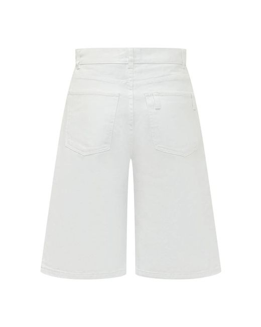 Coperni White Denim Shorts