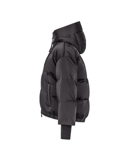 DUNO Jassen ,Zwart ,Korte Parka Jas in het Black