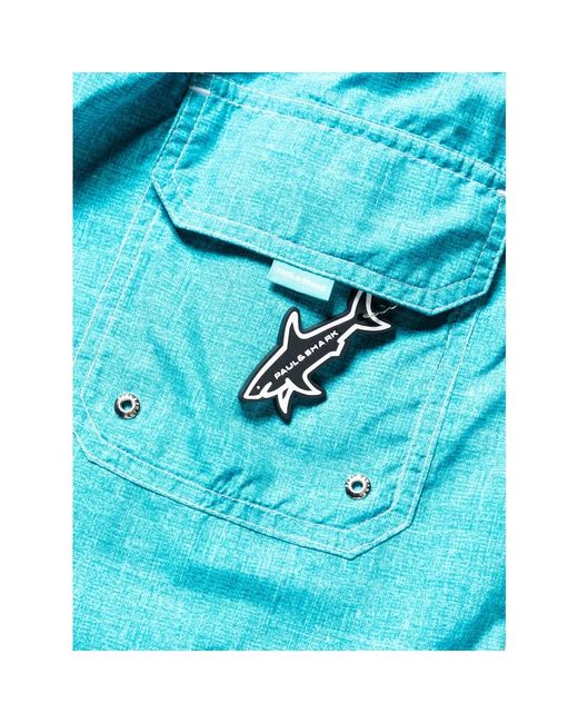 Paul & Shark Polyester badebekleidung mit taschen in Blue für Herren
