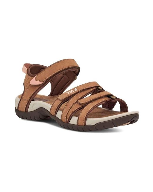 Flat Sandals di Teva in Brown