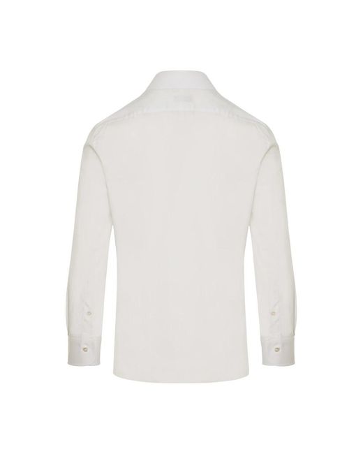 Barba Napoli White Casual Shirts for men
