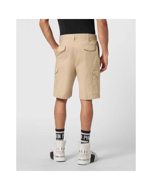 Philipp Plein Cargo Shorts in het Natural voor heren