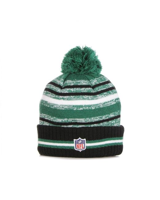 KTZ Accessoires ,Groen ,Nfl Sport Knit Pom Pom Beanie in het Green