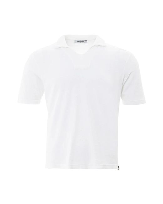 Gran Sasso White Polo Shirts for men