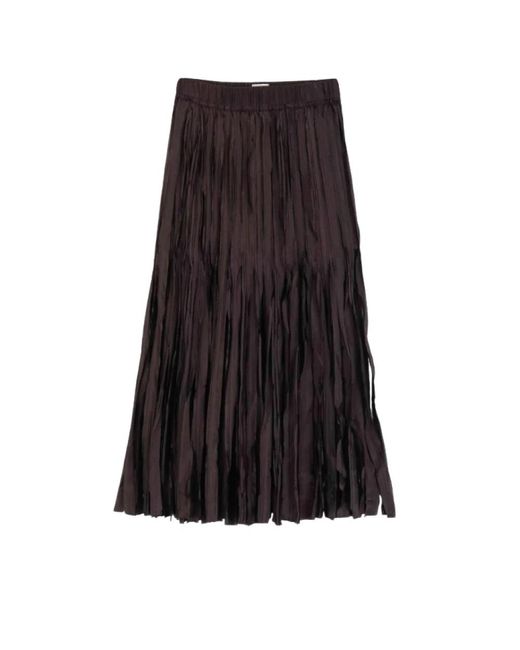 Alysi Brown Maxi Skirts