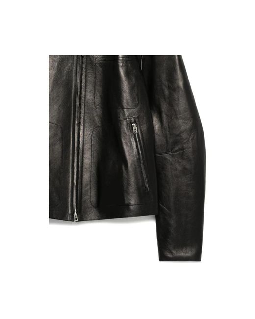 Tom Ford Black Leather Jackets for men