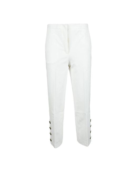 Straight Trousers di Twinset in White