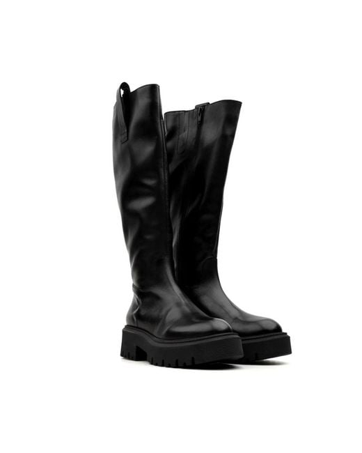 Tosca Blu Black High Boots