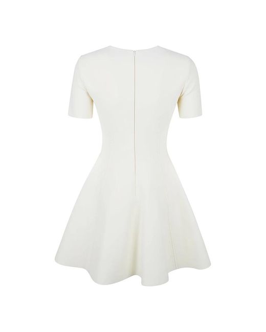 McQueen White Short Dresses