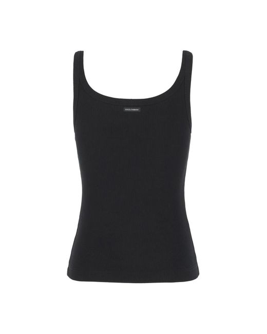Dolce & Gabbana Basic Channel Top in het Black