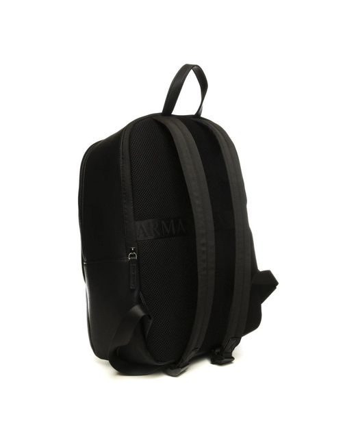 ARMANI EXCHANGE Black Backpacks for men