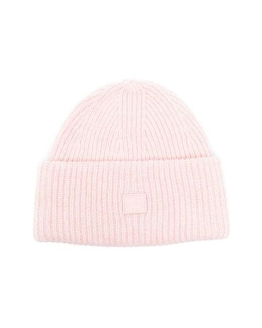 Beanies di Acne in Pink