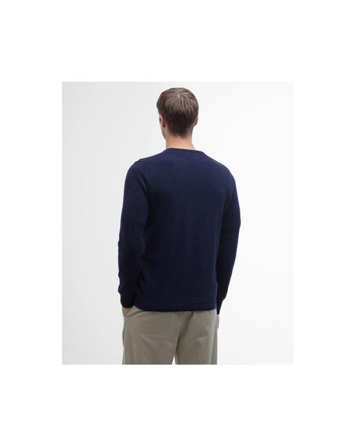 Barbour Blue Round-Neck Knitwear for men