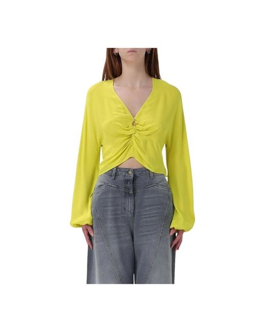 Blouses Elisabetta Franchi de color Yellow