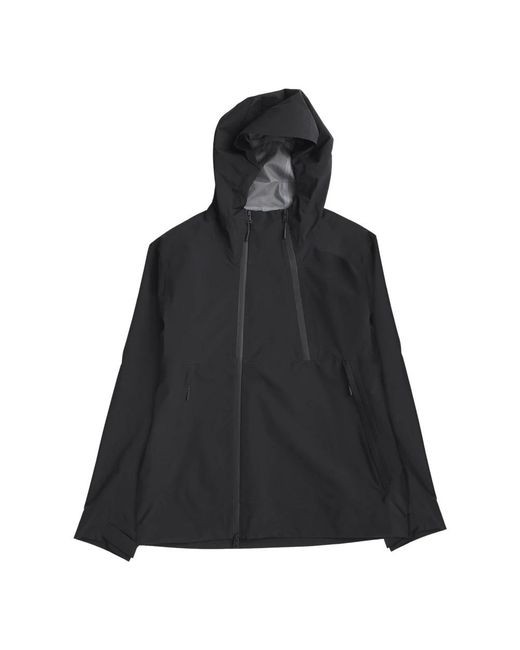 Norse Projects Jassen ,Zwart ,Waterdichte Shelljas Met Asymmetrische Sluiting in het Black voor heren
