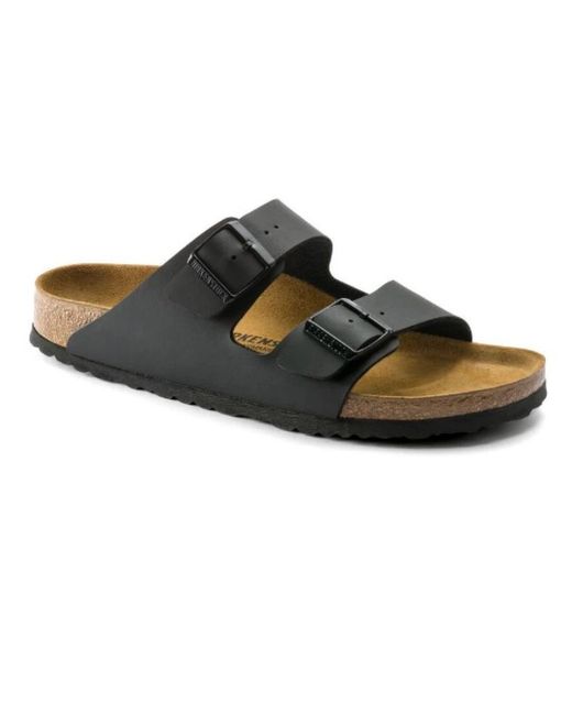 Birkenstock Brown Schwarze Sandalen Für Einen Stilvollen Look