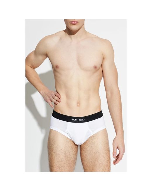 Tom Ford Twee-Pack Slips Met Logoband in het Blue voor heren