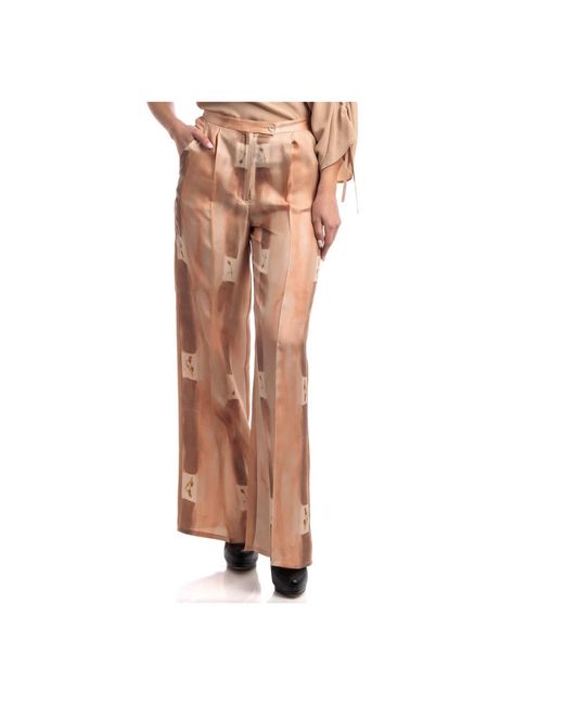 Trousers > wide trousers Beatrice B. en coloris Brown