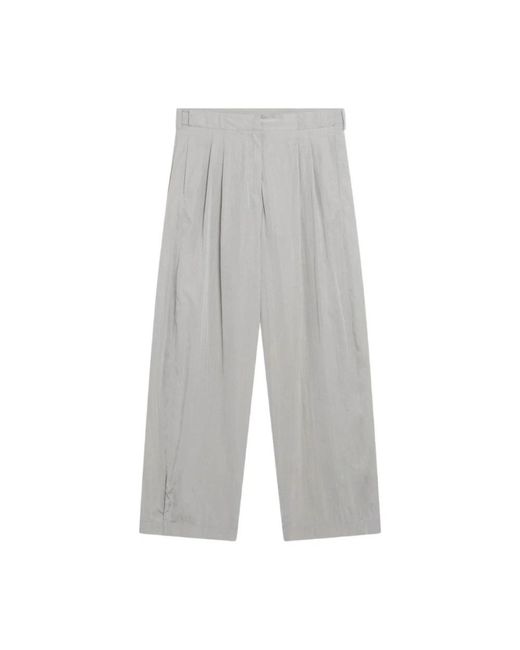 The Row Gray Wide Trousers