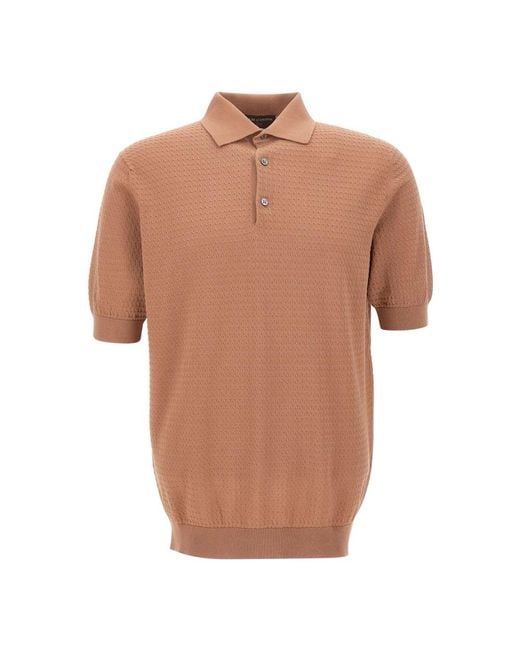 FILIPPO DE LAURENTIIS Brown Round-Neck Knitwear for men