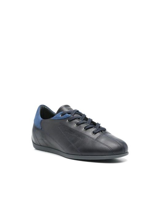 Paloma Wool Blue Mitternachtsblaue Schnürschuhe Mit Flacher Sohle