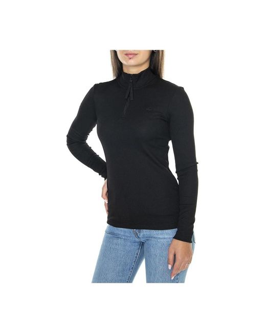 Lacoste Half-Zip Coltrui in het Black