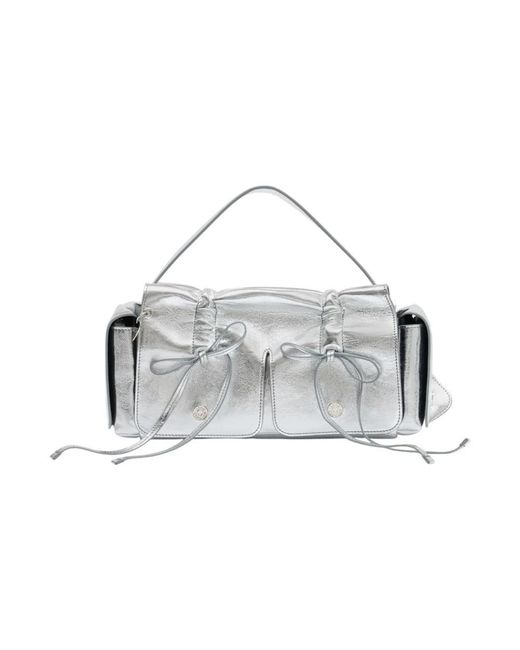 Acne Gray Multipocket Lux Schultertasche