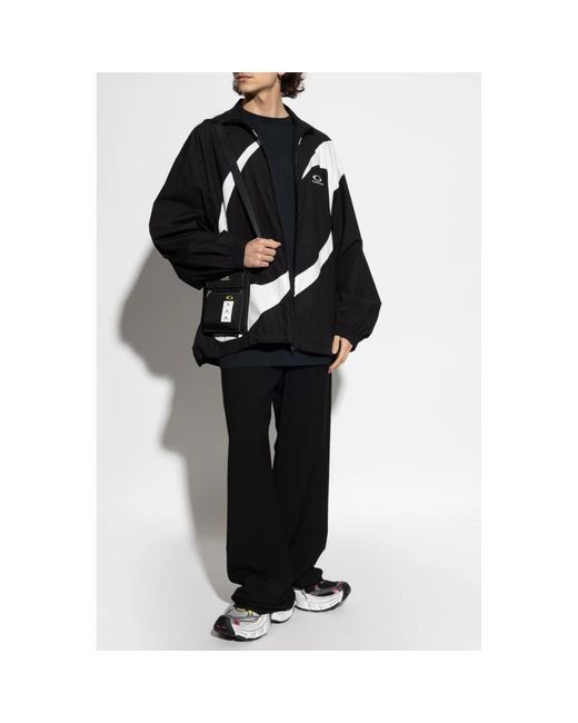 Balenciaga Jassen ,Zwart ,Leer Jas Met Opstaande Kraag in het Black voor heren