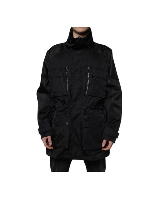 Dolce & Gabbana Black Parkas for men