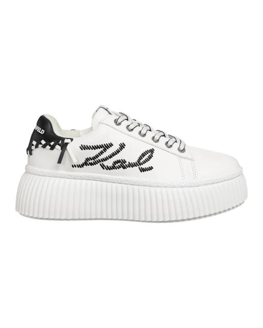 Sneakers kreeper lo Karl Lagerfeld de color White