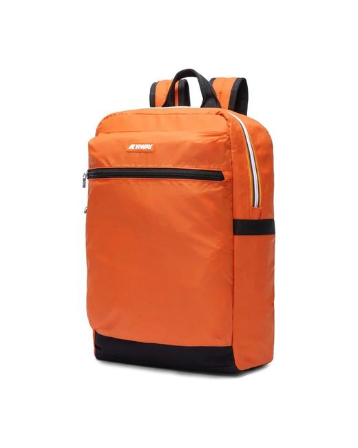 K-Way Orange Backpacks for men