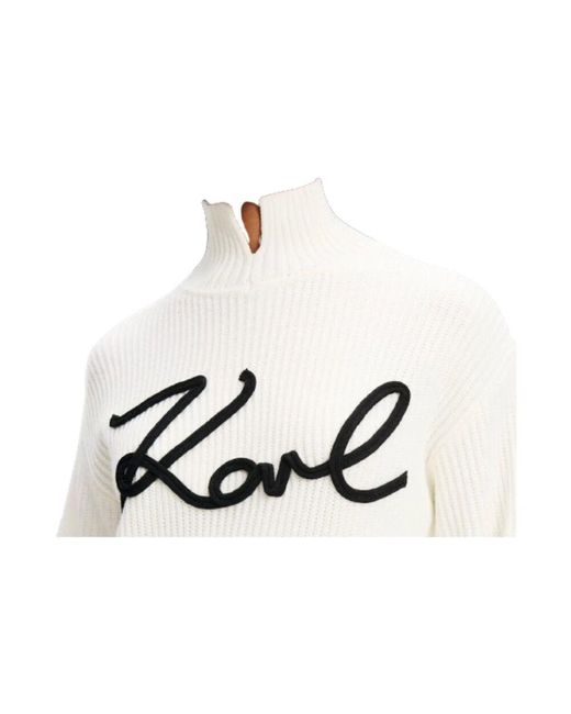 Turtlenecks di Karl Lagerfeld in White