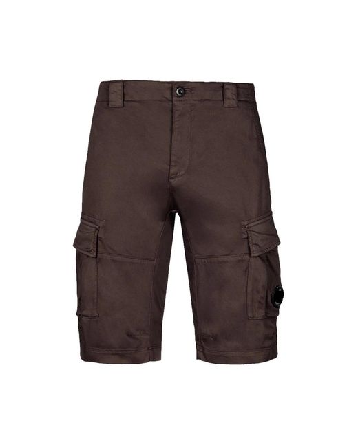 C P Company Brown Casual Shorts for men