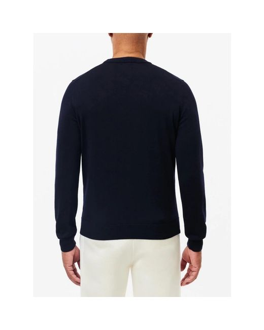 Lacoste Blue Round-Neck Knitwear for men