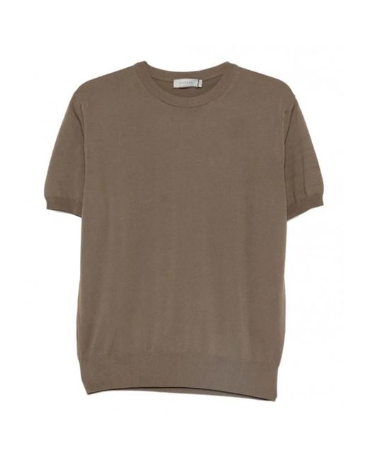 Canali Brown Round-Neck Knitwear for men