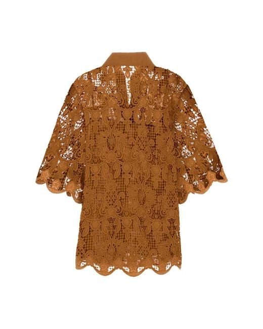 Zimmermann Brown Blouses
