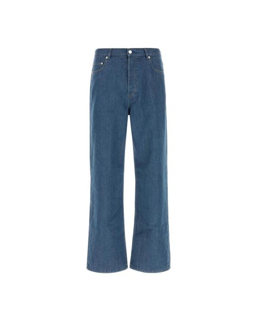 A.P.C. Blue Wide Jeans for men