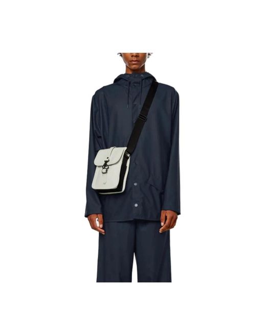 Rains Jassen ,Blauw ,Polyester Regenjas Minimalistische Stijl in het Blue